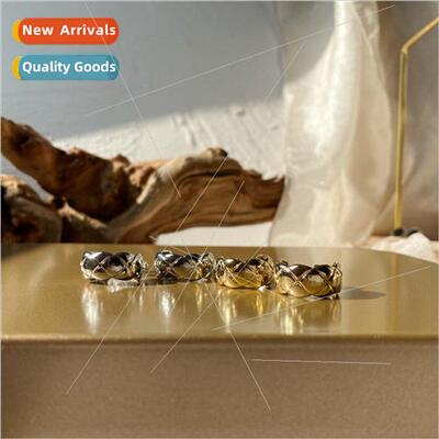 ins nd diamond lattice earrings copper plated fashion earrin