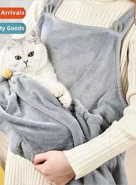 Ultra-soft cat cuddling clothes jerking cat apron -stick hai