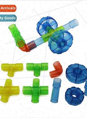 early childhood toys diy plastic puzzle assembled pipes plum