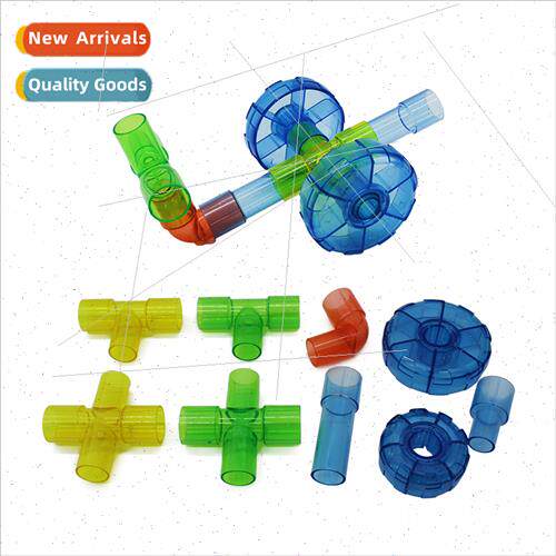 early childhood toys diy plastic puzzle assembled pipes plum
