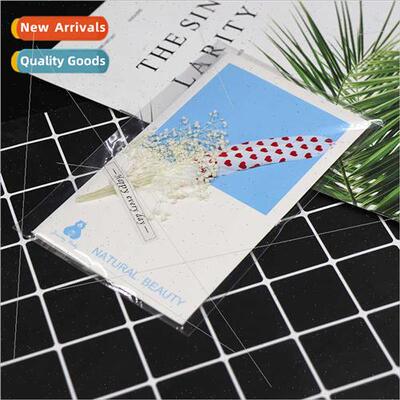 Modern aesthetic dried flowers greeting card all kinds handm