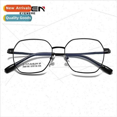 new β tanium eyeglass frames men fashion ultra-light semi-t