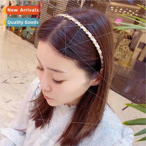 Korean jewelry chain PU hair band Mrs.  hair card broken hai