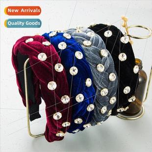 fashion runway headband Hair twist Korean velvet brai bands