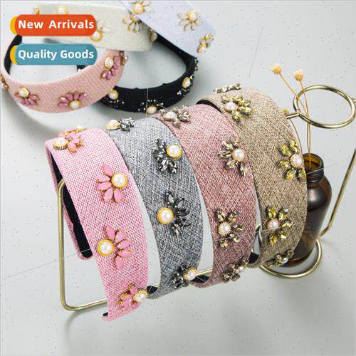 Korea new hair accessories fashion baroque wild side fabric
