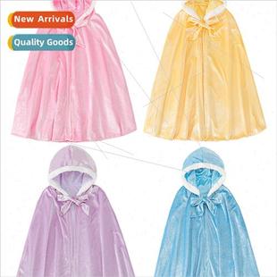 holiday cape stage permance Hall Princess costumes Elsa