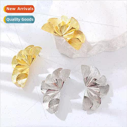 Europe fashion alloy flower earrings female fashion antique