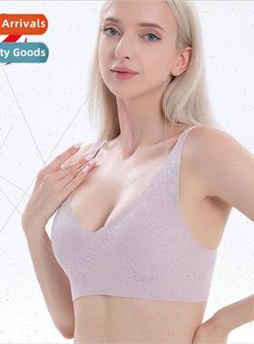 Steel ringless silk bra fall new female nude back buckle gat