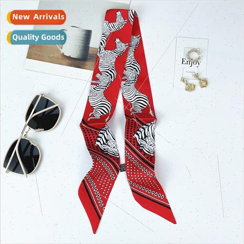 Europe Uned States wind zebra cartoon silk scarf women ~ spr