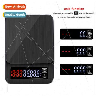 Household hbrewing 0.1g coffee weighing USB power intelligen