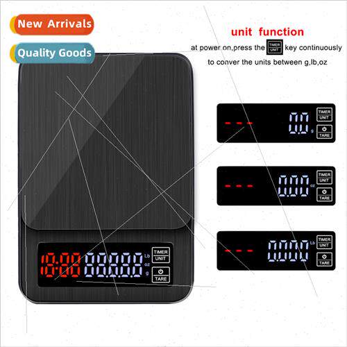 Household hbrewing 0.1g coffee weighing USB power intelligen