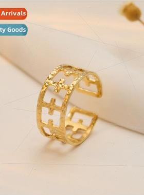 Temperament openwork niche premium sense stainless steel gol