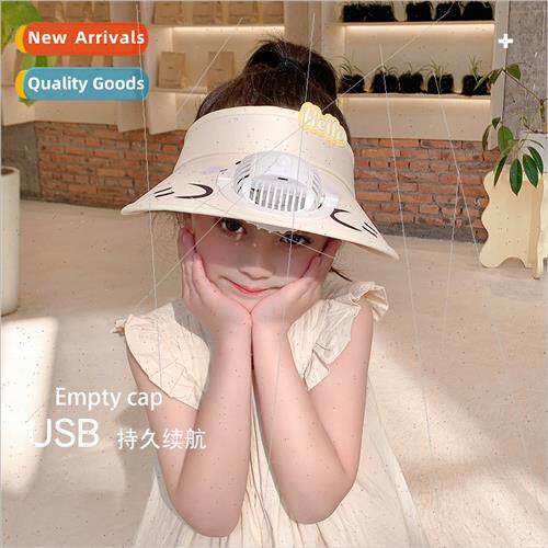 Cartoon animal letters children rechargeable USB fan hollow
