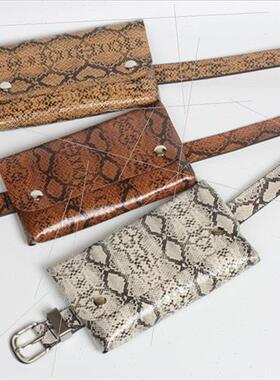 Korea Women Belt Snake waist pack thin belt Waistcoat Belt W