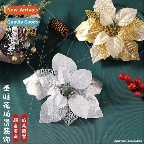 Christmas mulation Flowers 22cm Christmas Flower Decoration