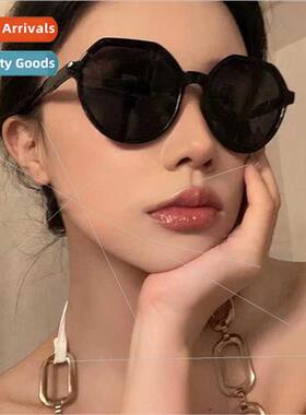 Fashion Korean sunglasses round frame sunglasses ins nd cand