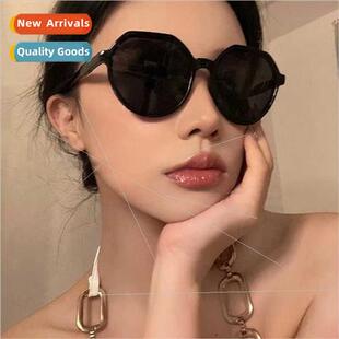 Fashion Korean sunglasses round frame sunglasses ins nd cand