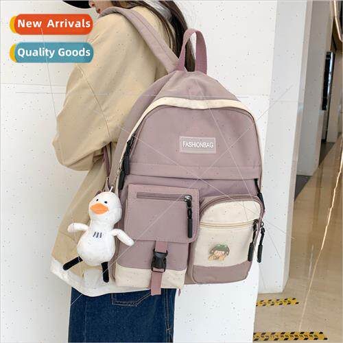New large-capacy shoulder bag men women student bags Korean