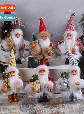 Christmas 5 inch old man standing posture holding e model do