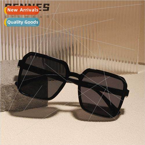 Retro black frame teal large frame square sunglasses vegan g