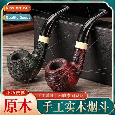 New solid wood handmade pipe beautifully carved pipe univers
