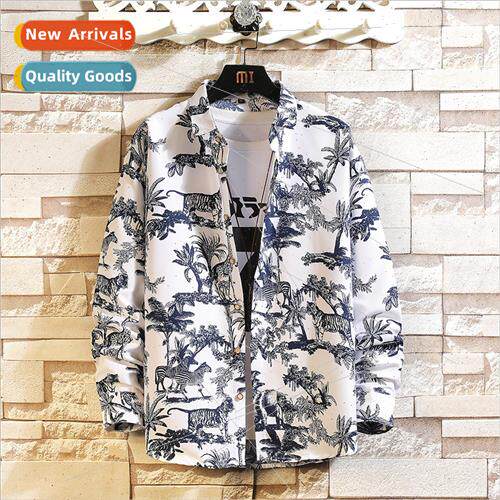 2023 Autumn new HK men fashion nd long-sleeved jacket big ya