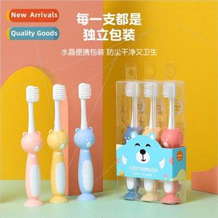 soft suction toothbrush bristle children 3pcs cup Bear