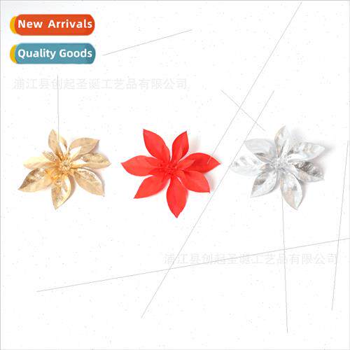 Artificial Christmas Flowers 15cm Large Christmas Tree Decor