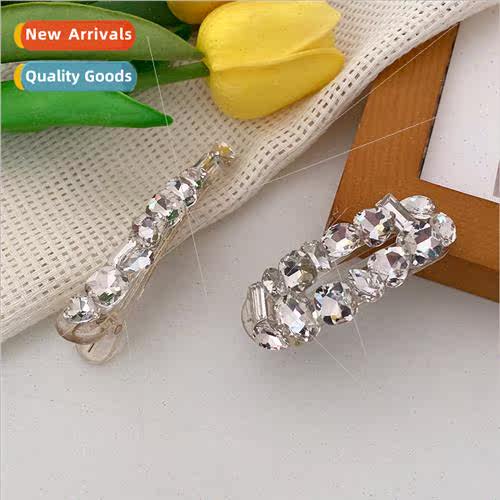 Korea glter rhinestone hair clips super flash side bangs cli