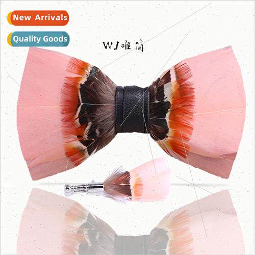 255 Pink Collar Wedding Banquet Bowtie Men Hosting Su Flower