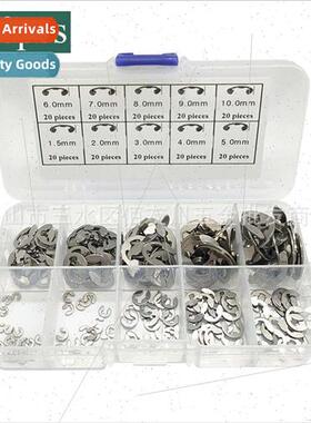 200pcs boxed 304 e-type circlip open end retaining ring 1.5m