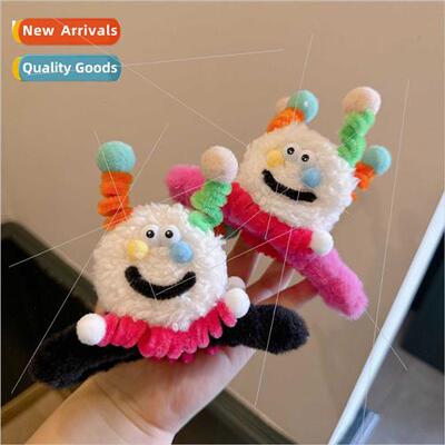 Quirky cute Autumn winter plush scratch clip cartoon colorfu