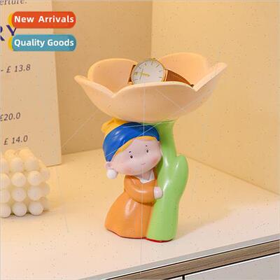 Tulip pearl girl ornament resin craft home living room entry