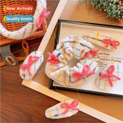 Korean children fall wool handmade hand-knotted wind hairpin