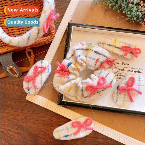 Korean children fall wool handmade hand-knotted wind hairpin