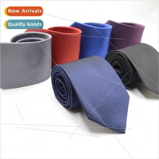 needle jacquard color plaid business solid 960 men Fine tie