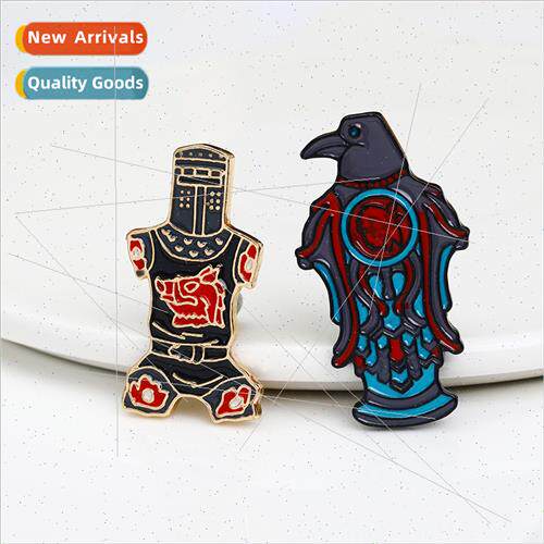 2021 new creative personalised oil drop brooch eagle zinc al