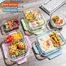 Microwave glass lunch box 适用office workers can be heated