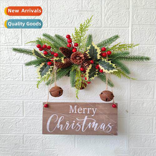 Christmas Alphabet Wooden gn Wreath Decoration