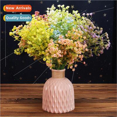 Home living room fake flowers simulation scroll heart full s