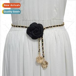 belt casual flower Summer decorative ladies buckle metal new