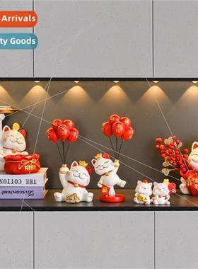 Fortune cat key storage entryway ornaments home decorations