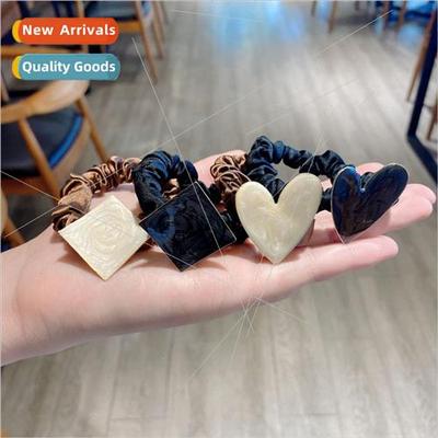 Korea new irregular love heart hair circle simple small inte