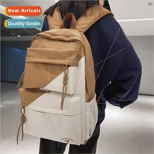 New large-capacy shoulder bag ins colorful junior high stude