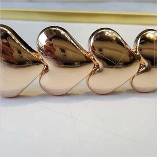 Metal Bow Belt Gold Elastic Spring Women