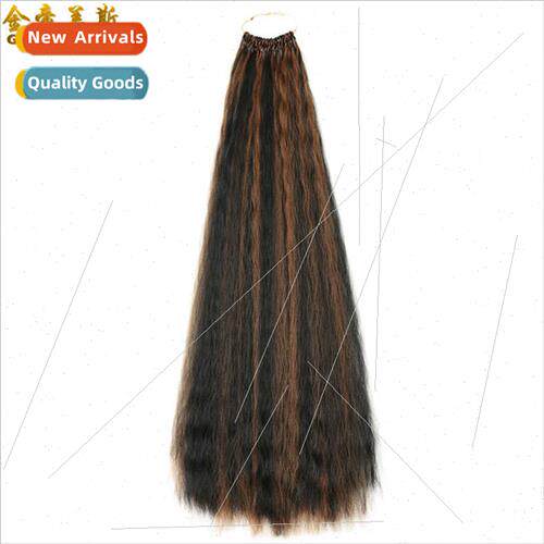 wig kinky curly WET WAVY BULK african wig long crochet hair