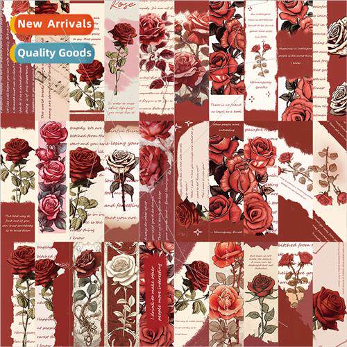 30 Romantic Rose Bookmarks Series Book Decorations Book Mark