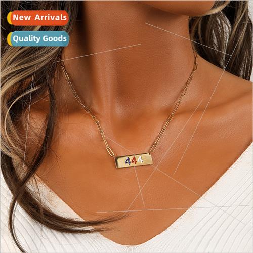 Europe Fashion che Delicate Stainless Steel Angel Numbers 44