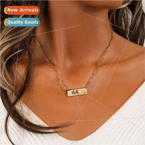 Europe Fashion che Delicate Stainless Steel Angel Numbers 44