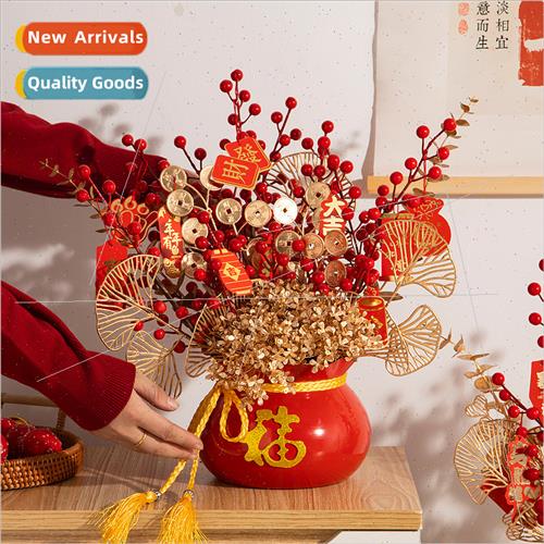 Housewarming Fortune Fru Red Fru Fortune Bucket Arrangement - 实物图